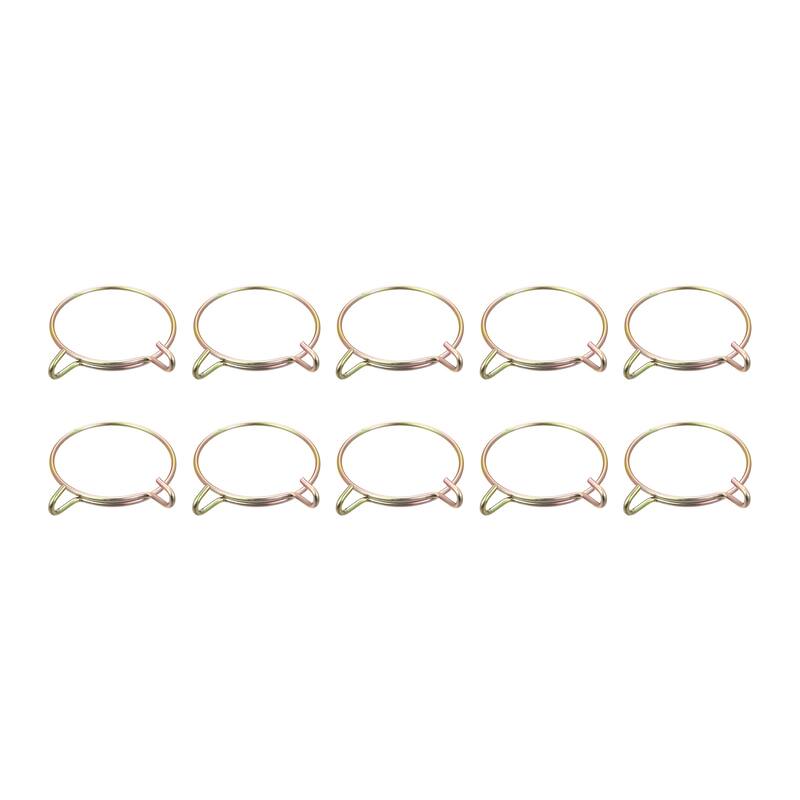 Fuel Line Hose Clips 65Mn Steel Pipe Air Tubing Spring Clamps for Motorcycle - 60mm
