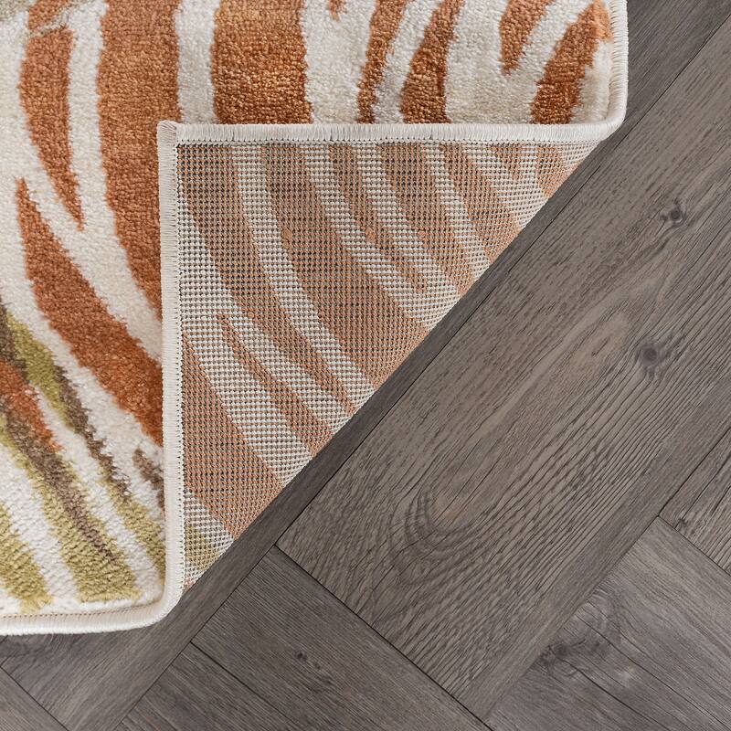 Decora Modern & Contemporary Floral Indoor Area Rug