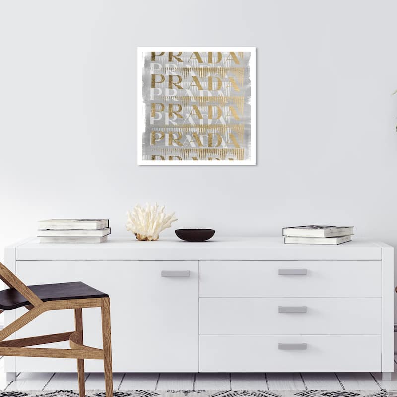 Wynwood Studio Prints Fashion and Glam Gold Pop Gold and Metallic Gold Glam Wall Art Canvas Print - 20 x 20