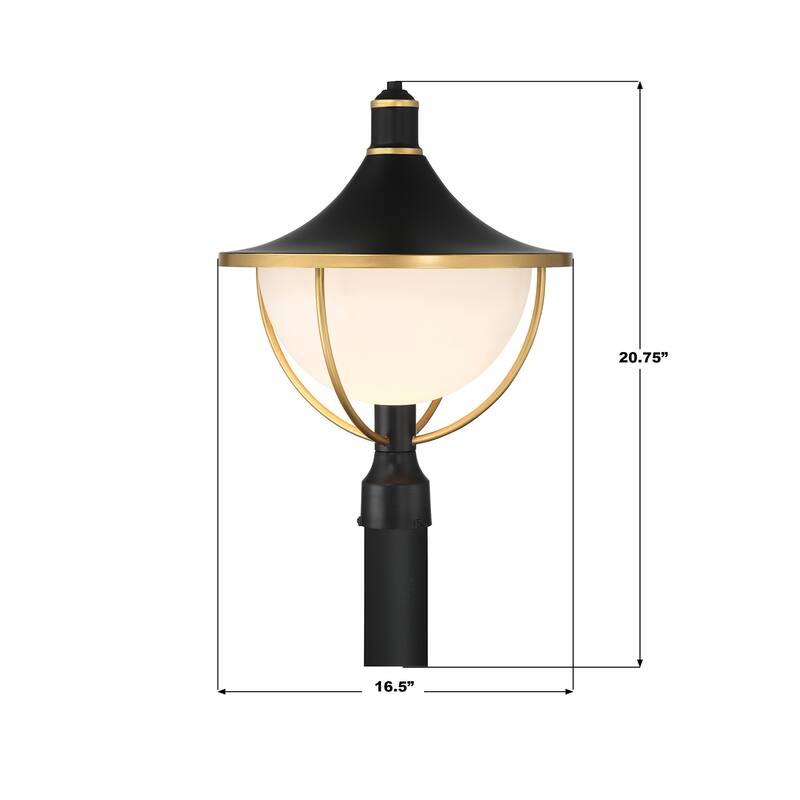 Crystorama Lighting Group ATL-719 Atlas 21" Tall Post Light with