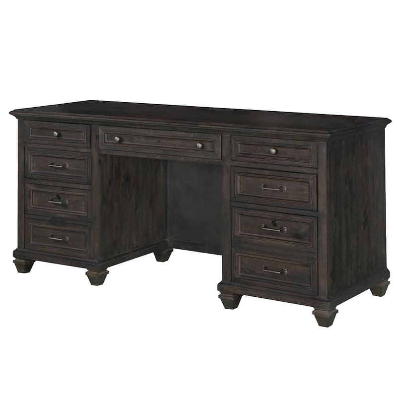 Magnussen Home Sutton Place Weathered Charcoal Credenza - Weathered Charcoal