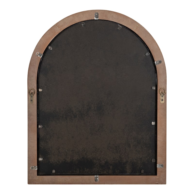 Kate and Laurel Nola Framed Windowpane Arch Mirror