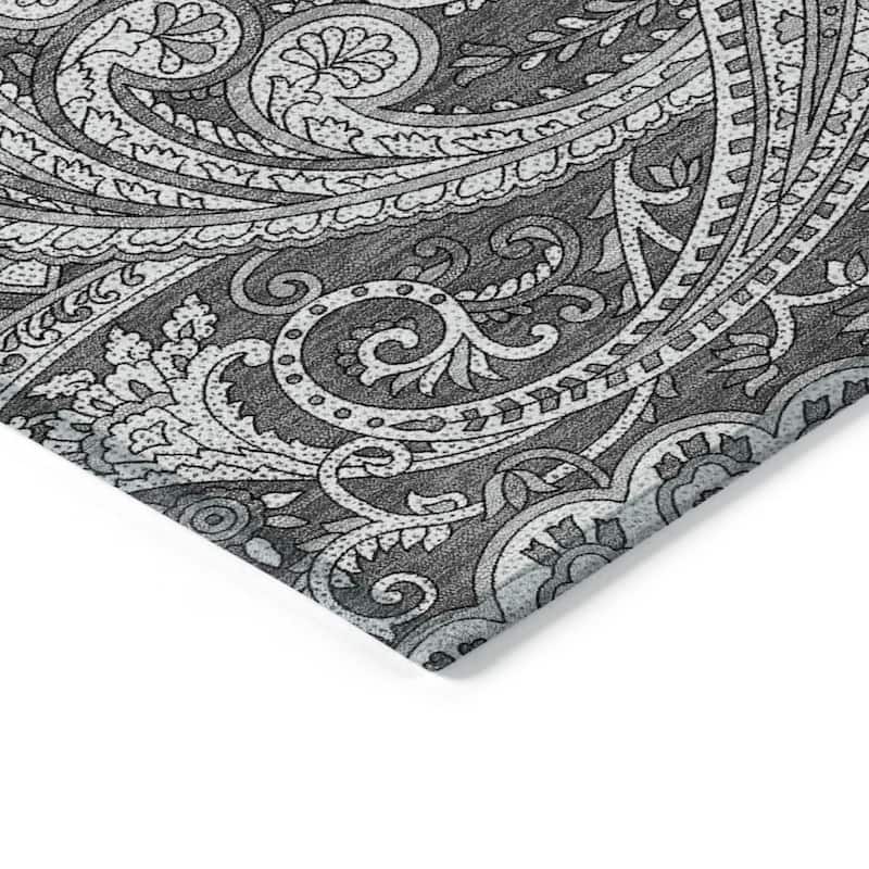 HomeRoots Paisley Transitional Rectangle Outdoor Rug