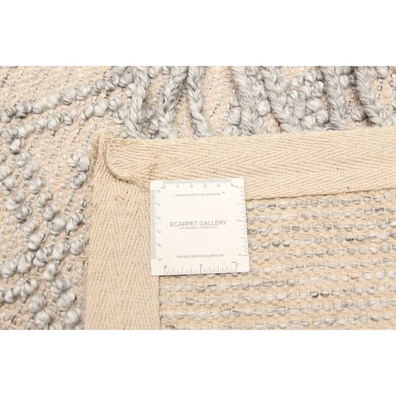 ECARPETGALLERY Braid weave Sienna Tan Wool Rug - 5'2 x 7'5