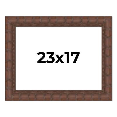 23x17 Frame Pewter Solid Wood Picture Frame Width 1.625 Inches | Interior Frame Depth 0.6875 Inches