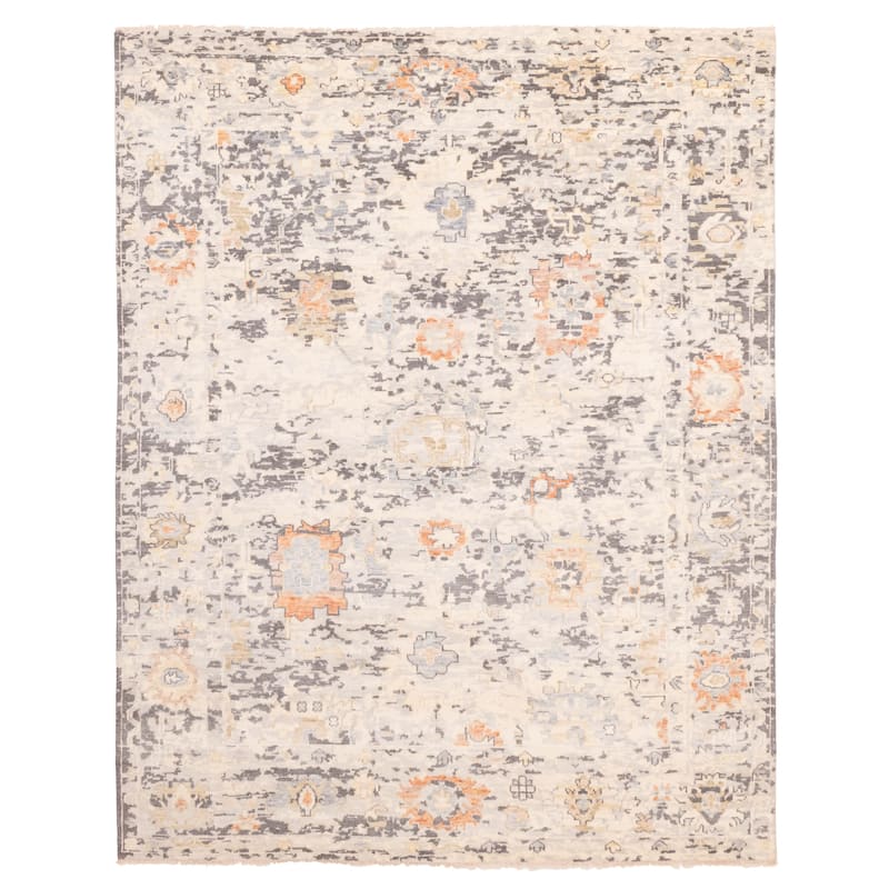 ECARPETGALLERY Hand-knotted Heritage Light Grey Wool Rug - 7'10 x 10'0