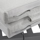 preview thumbnail 53 of 62, Benton Modern Aluminum Lounge Outdoor Double Chaise with Cushion - N/A