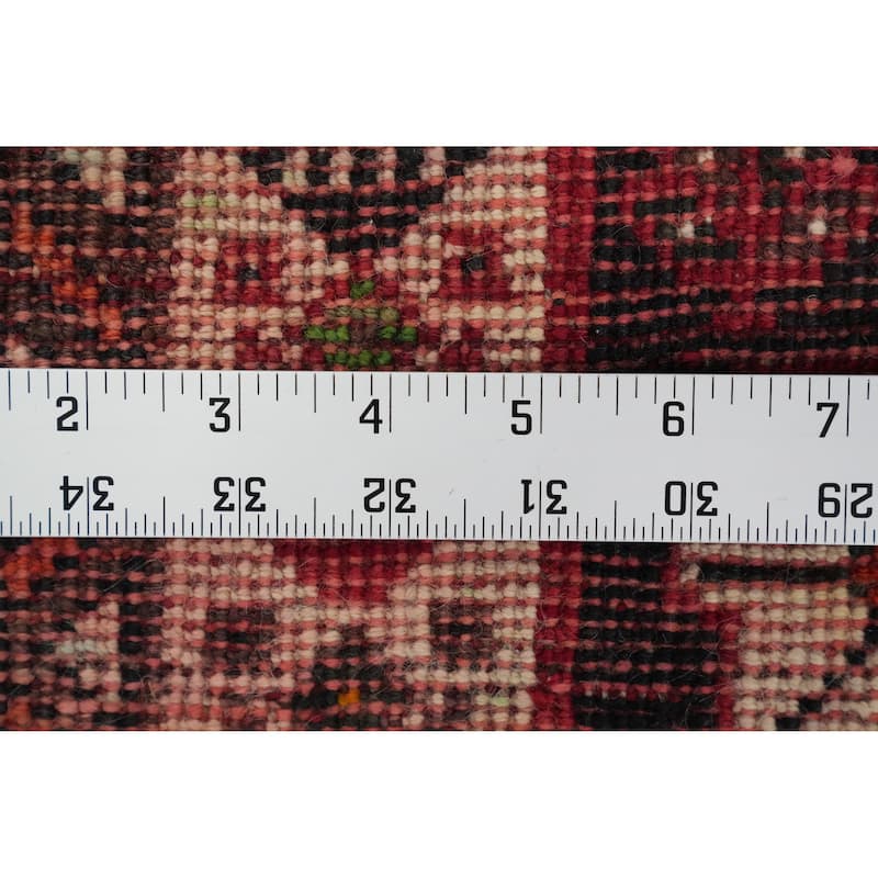Hand Knotted Oriental 100% Wool Carpet Traditional Medallion Red Shiraz Area Rug - 5' 7'' X 4' 2''