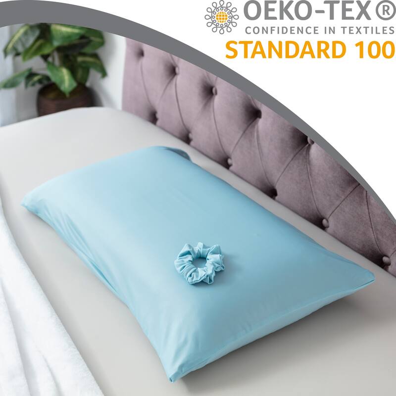 Beauty Pillow Cover Keeps Hair Tangle Free and Bonus Matched Scrunchie