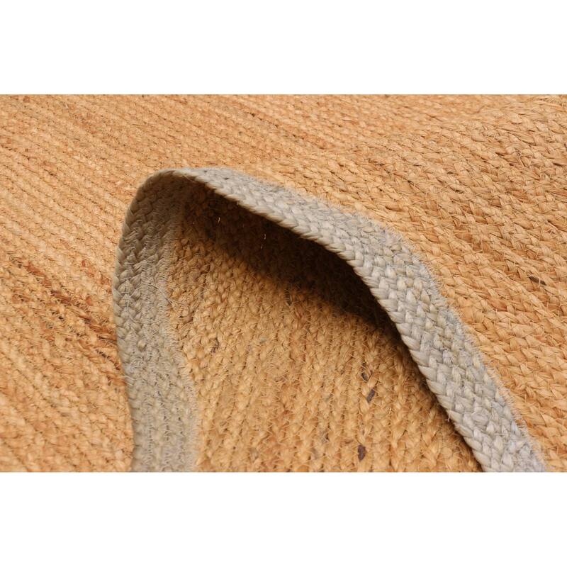 ECARPETGALLERY Flat-Weave Palas Denizli Tan Jute Kilim - 8'0 x 8'0