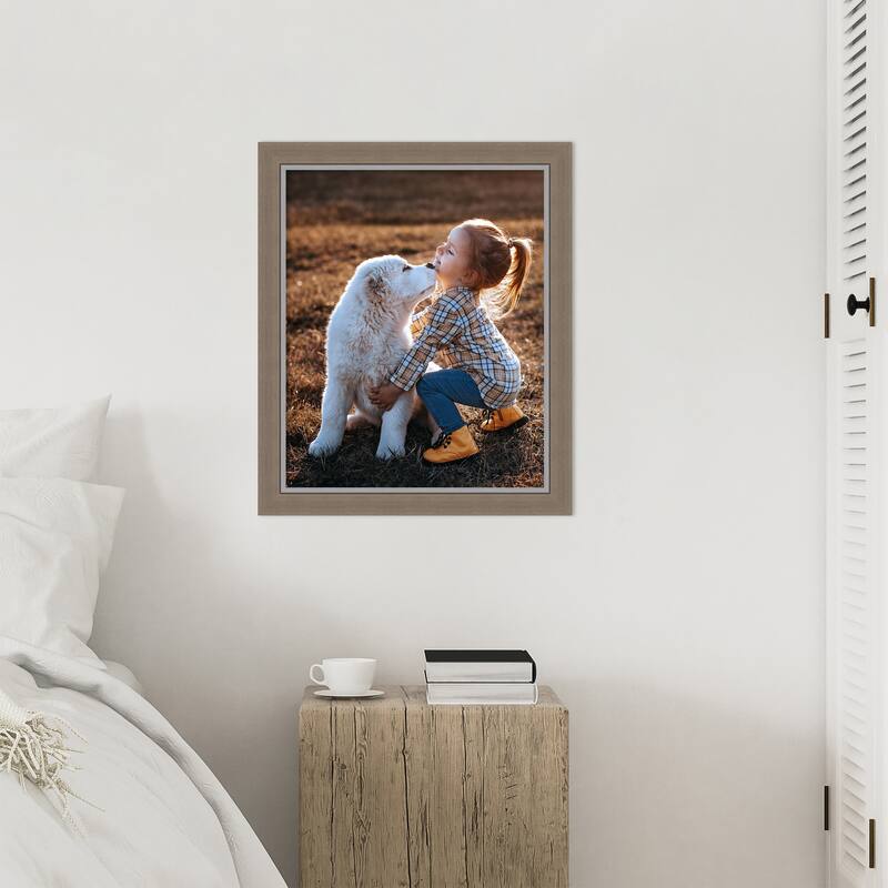 Eva Black Silver Narrow Framed Picture Frame, Photo Frame