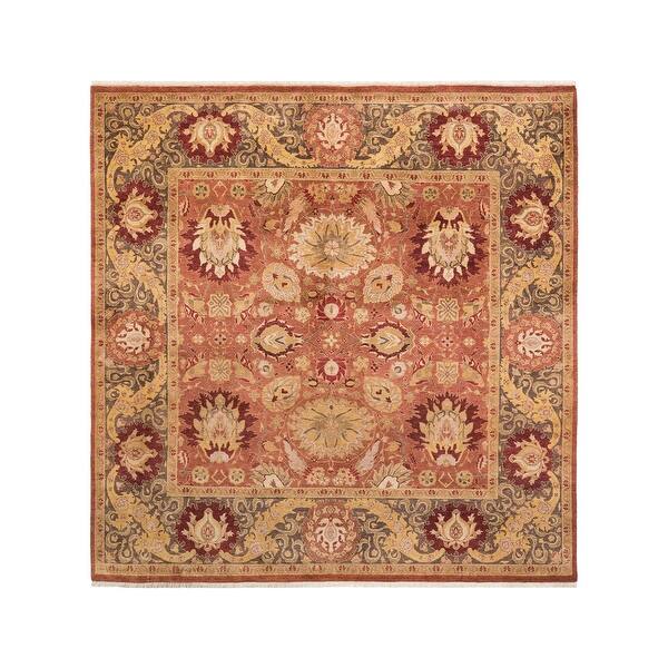 slide 1 of 8, Mogul, One-of-a-Kind Hand-Knotted Area Rug - Pink, 6' 1" x 6' 2" - 6' 1" x 6' 2"