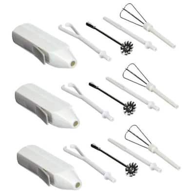 Norpro 5pc Deluxe Cordless Mini Mixer - Mixes, Whips, Stir, Blends and Frother