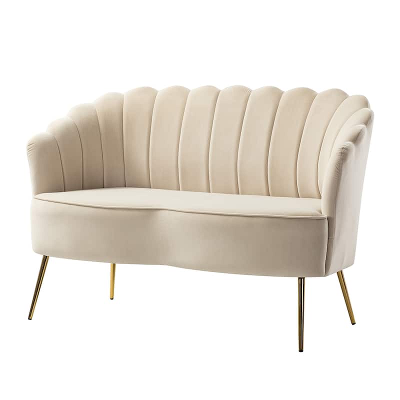 Xabier 52''Loveseat with Flower Shaped Back Design