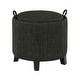 preview thumbnail 12 of 10, Convenience Concepts Designs4Comfort Oscar Storage Ottoman with Reversible Tray
