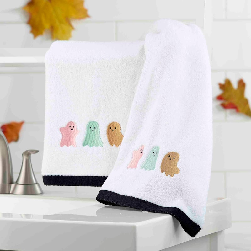 Avanti Ghost Pastel Halloween 2-Pack Hand Towels