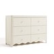preview thumbnail 9 of 10, Storkcraft Casablanca 6 Drawer Dresser Frosted Oat