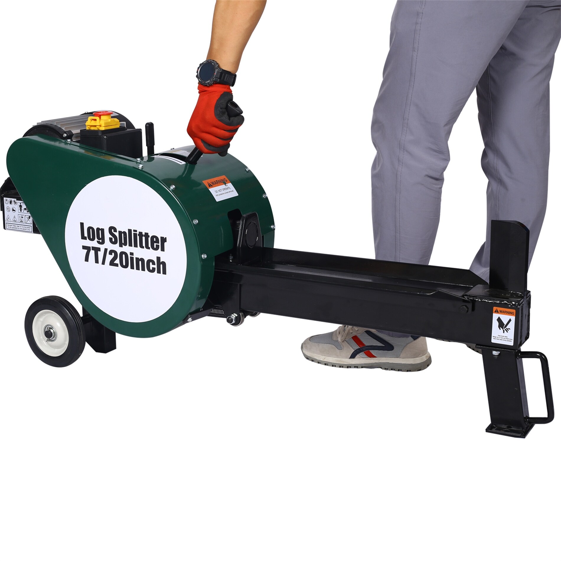 Double Flywheel Portable Electric Log Splitter Log Splitter On