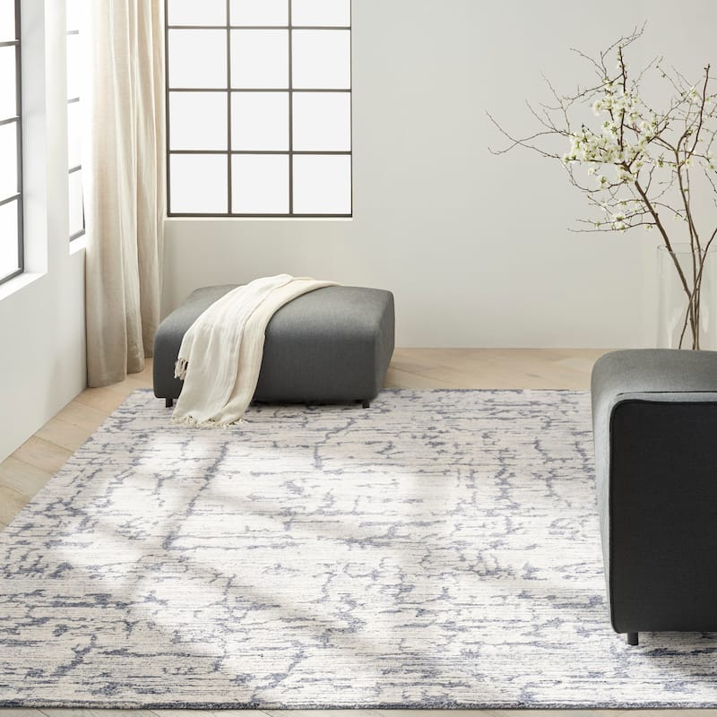 Calvin Klein Sculptural Contemporary Abstract Area Rug