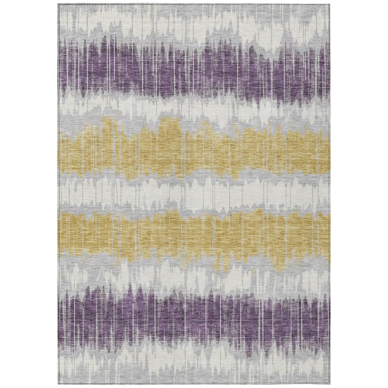 Machine Washable Indoor/ Outdoor Chantille Contemporary Ombre Rug