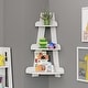 preview thumbnail 1 of 7, RiverRidge Kids 3-Tier Corner Shelf Display Stand for Playrooms - White