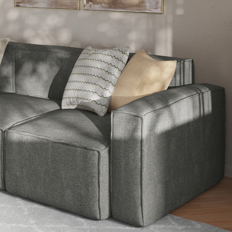 Contemporary Modular Sectional Sofa Right Side Chair with Armrest