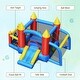 preview thumbnail 7 of 8, Gymax Kid Inflatable Bounce House Slide Jumping Castle w/Soccer Goal