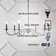 preview thumbnail 24 of 30, Nola 34.75" 6-Light Bohemian Farmhouse Iron LED Chandelier, by JONATHAN Y