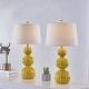 preview thumbnail 19 of 21, Maxax 28" Ceramic Table Lamp Set (Set of 2) Yellow