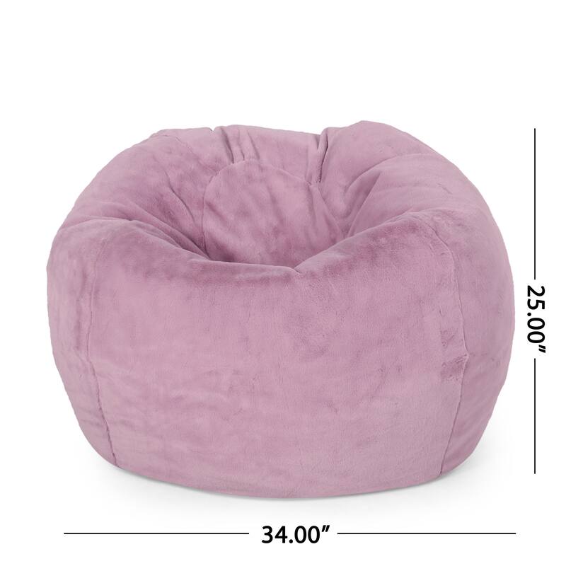 Comfortable Foam-Filled Bean Bag with Removable Cover for Relaxation
