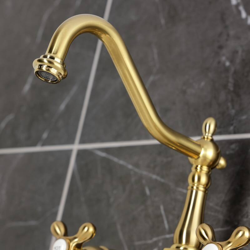 Heritage Two-Handle Wall Mount Kitchen Faucet