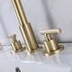 preview thumbnail 7 of 7, Luxury 360 Degree Swivel Bathroom Faucet Widespread with 2 Handles in Brushed Gold