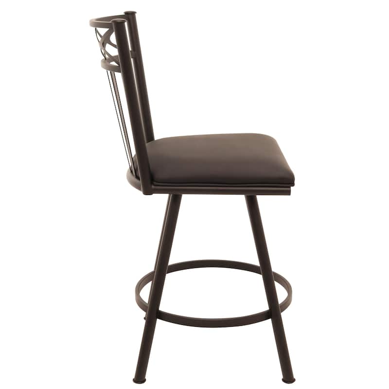 Tempo Furniture Lennix Swivel 26" Counterstool w/ Fully Welded Metal Frame (Commercial Grade) by Furnish Theory (Various Colors)