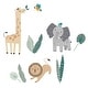 preview thumbnail 8 of 8, Lambs & Ivy Jungle Friends 5-Piece Safari Animals Nursery Baby Crib Bedding Set