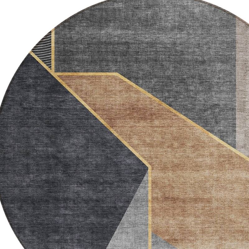 HomeRoots Geometric Transitional Rectangle Outdoor Rug