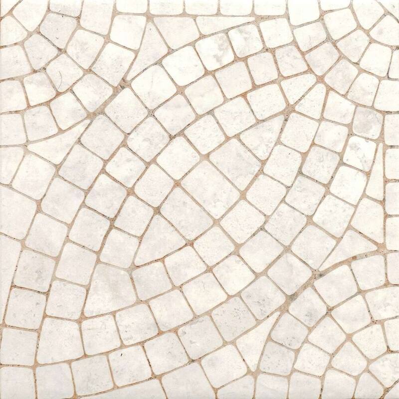 Roman Road 8x8 Matte Porcelain Encaustic Tile - Floor, Wall, Backsplash