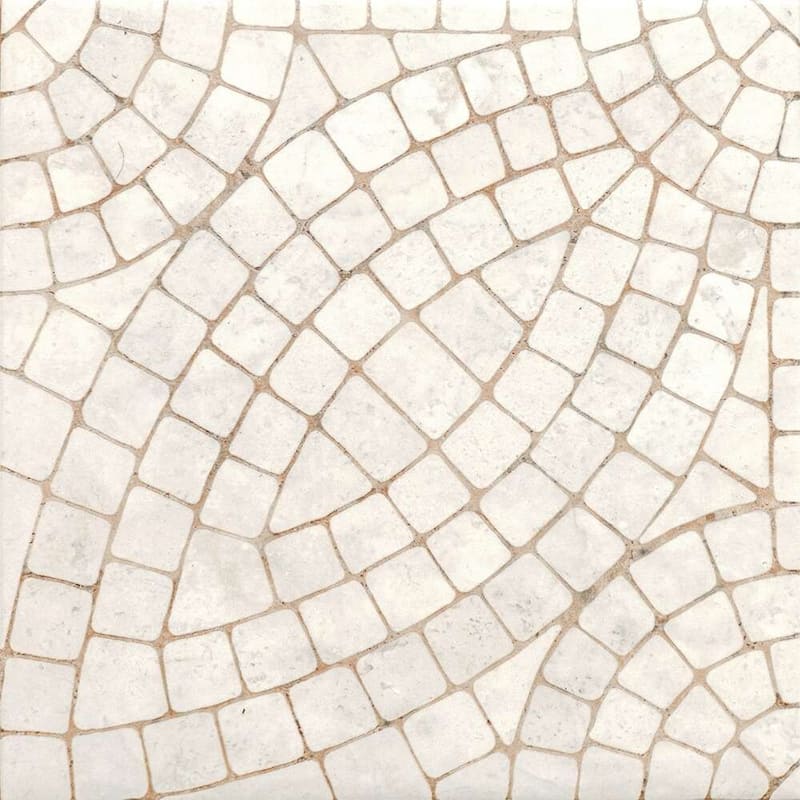 Roman Road 8x8 Matte Porcelain Encaustic Tile - Floor, Wall, Backsplash - 8 x 8 Sample - Kreta