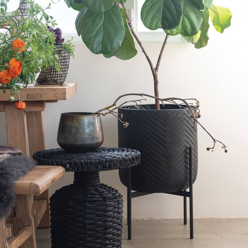 Metal Planter with Stand