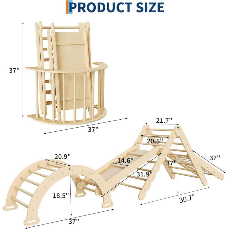 7-in-1 Foldable Baby Climbing Toys Set for Toddlers Toys