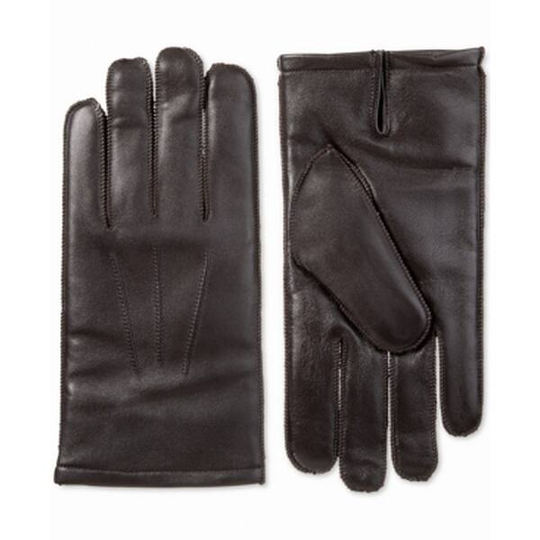 Shop Isotoner Men S Winter Gloves Brown Size Xl Leather