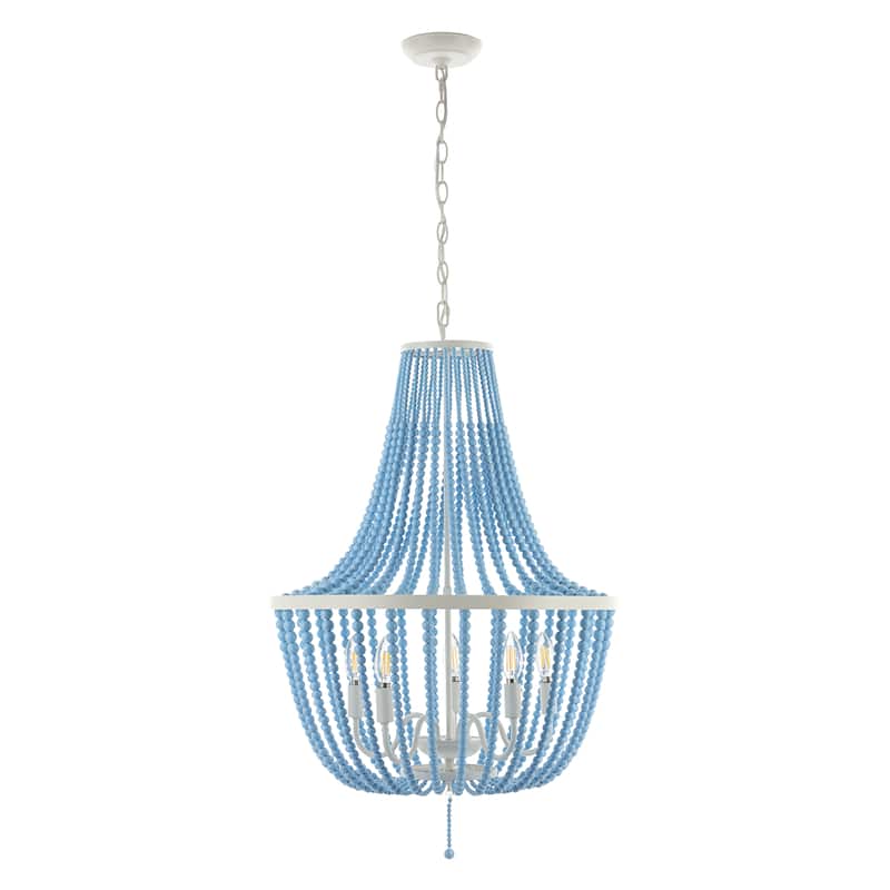 SAFAVIEH Lighting Fedosia 5-light 22-inch Pendant - 22" W x 22" D x 32" H - 22Wx22Dx32H