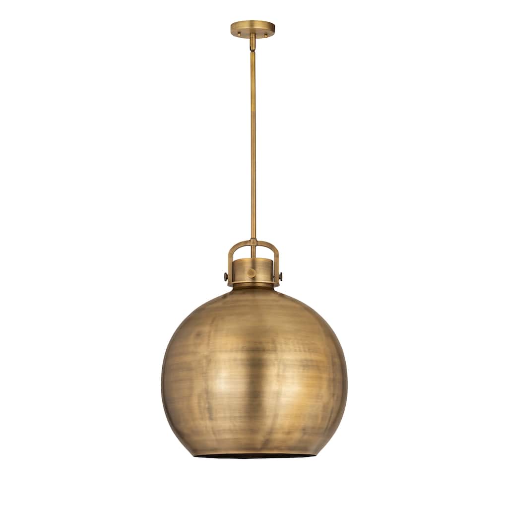 Innovations Lighting Newton Metal Sphere - 1 Light 18" Stem Hung Pendant