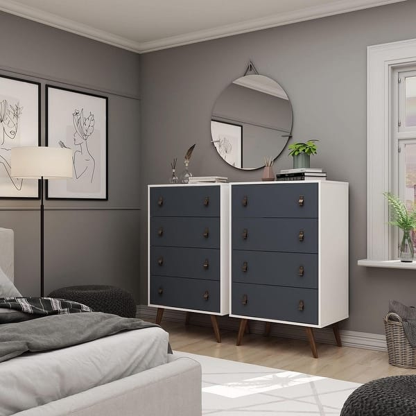 chinese dress ladies Manhattan Comfort Jasper Matte Off White Sideboard & Tall Dresser Set   Kitchen Oasis