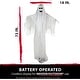preview thumbnail 5 of 11, Haunted Hill Farm Life Size Animatronic Reaper, Indoor/Outdoor Halloween Decoration, Flashing White Eyes, Poseable, Battery