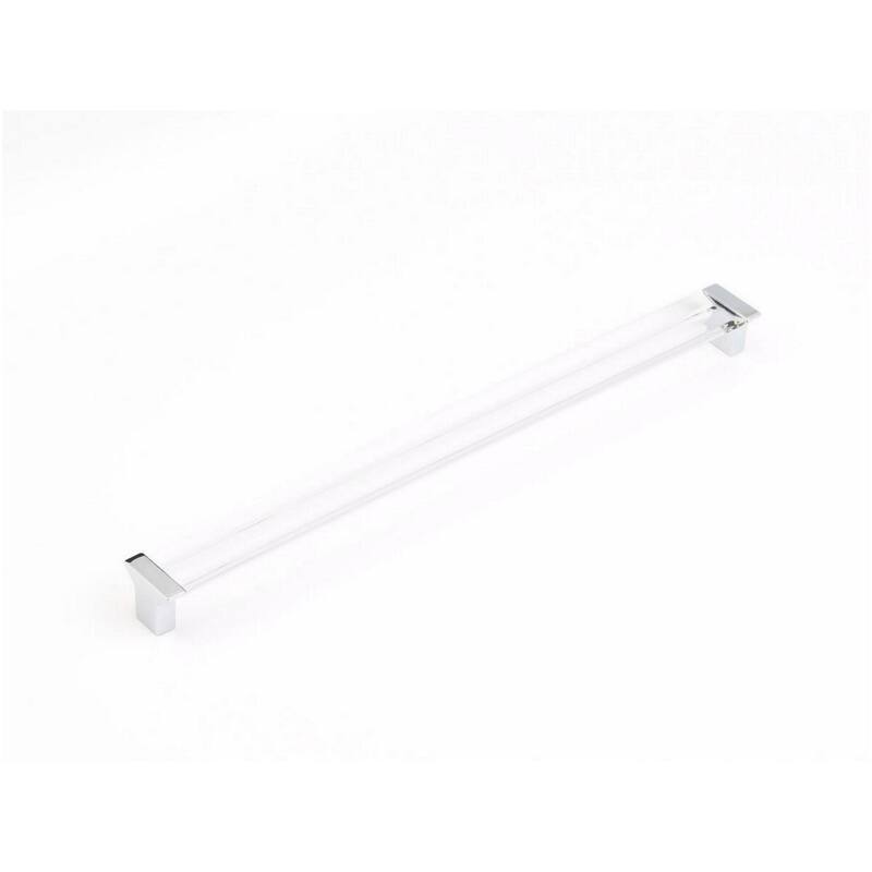 Schaub and Company 318-CL Positano 12-5/8" Center to Center Clear - Polished Chrome