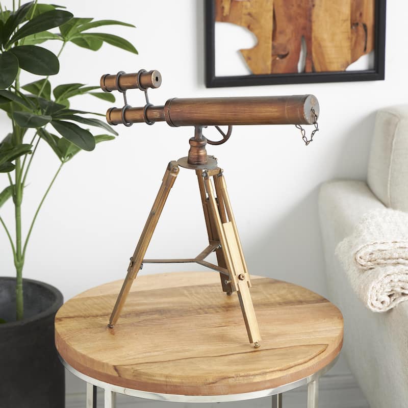 Metal Telescope - Brass - Roche River Decor