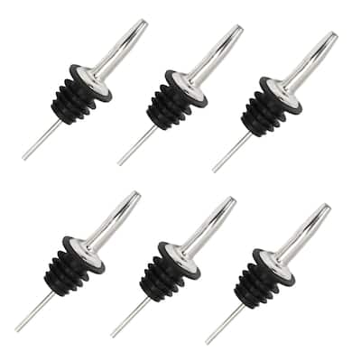 Chef Craft Stainless Steel Bottle Pourer Spout Set - Great for Wine, Olive Oil and Other Bottles