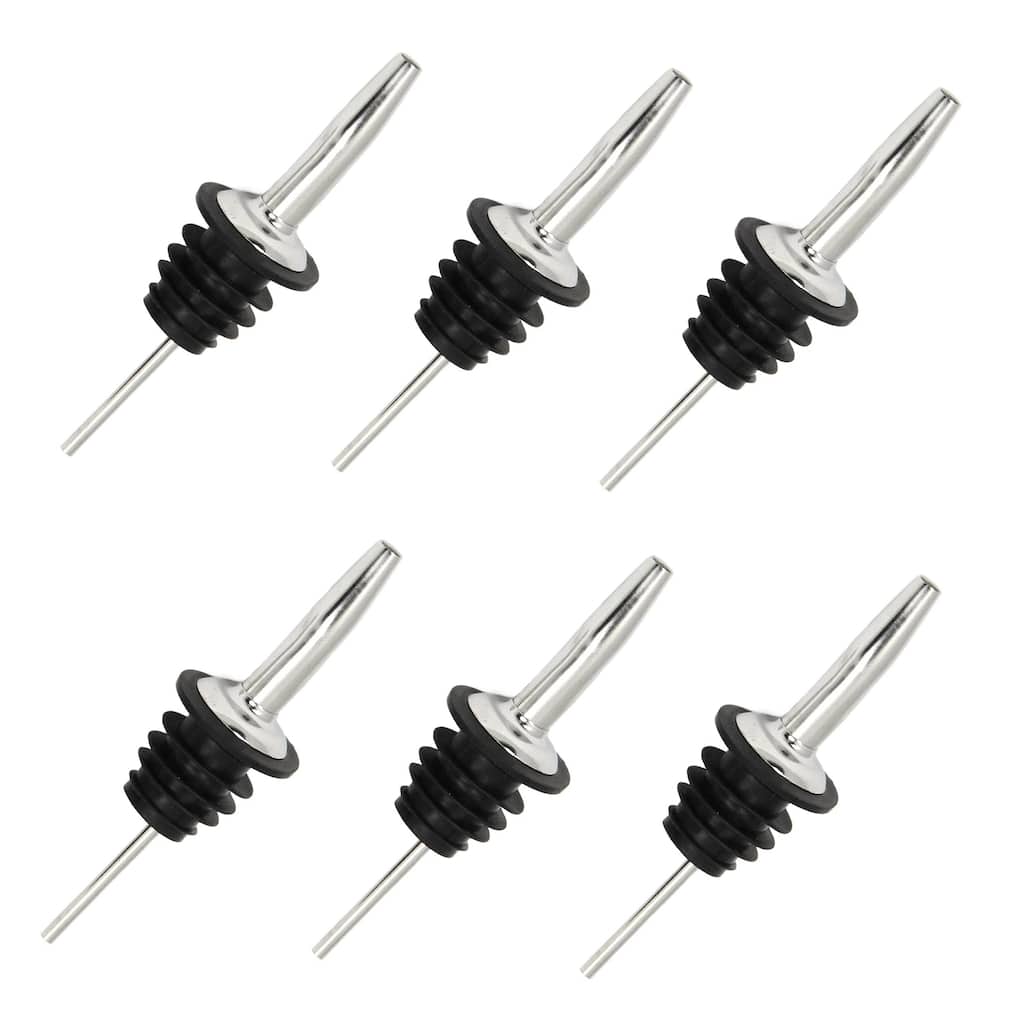 Chef Craft Stainless Steel Bottle Pourer Spout Set - Great for Wine, Olive Oil and Other Bottles
