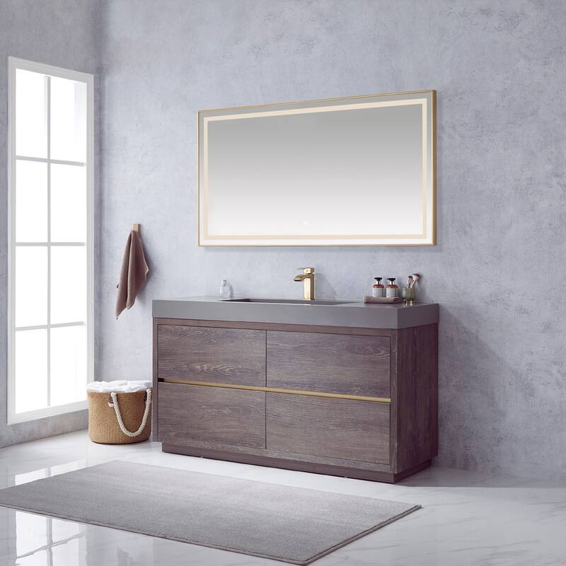 Miseno MV703060 Huesca 60" Free Standing Single Basin Vanity Set with