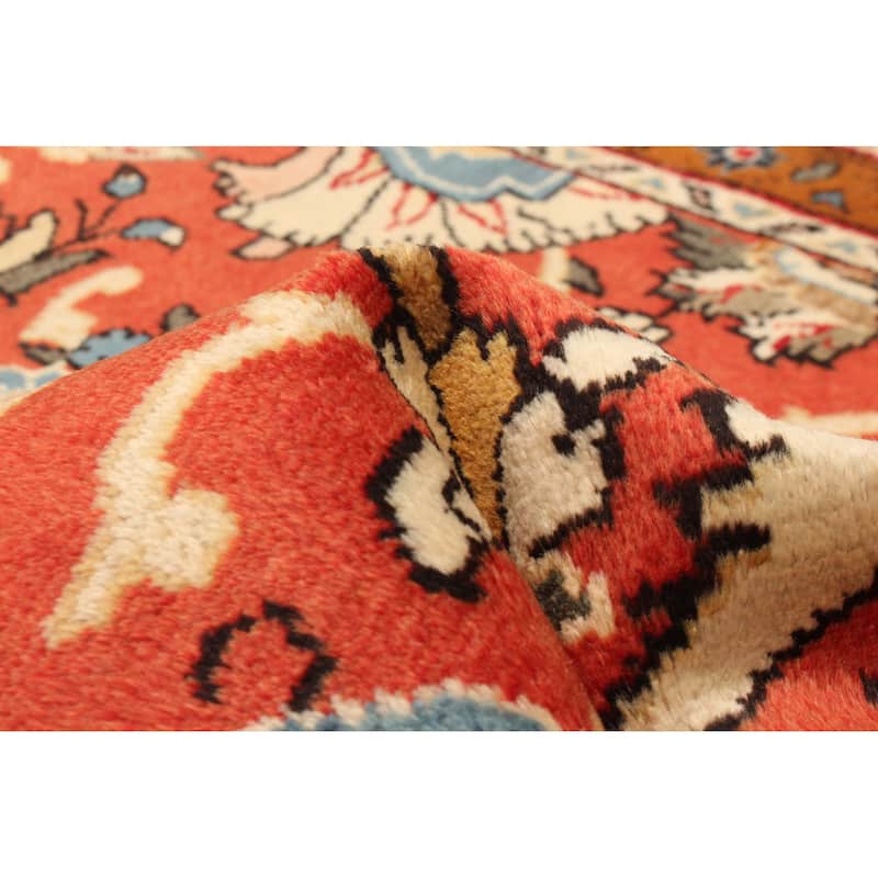 ECARPETGALLERY Hand-knotted Andelz Red Wool Rug - 3'1 x 9'8